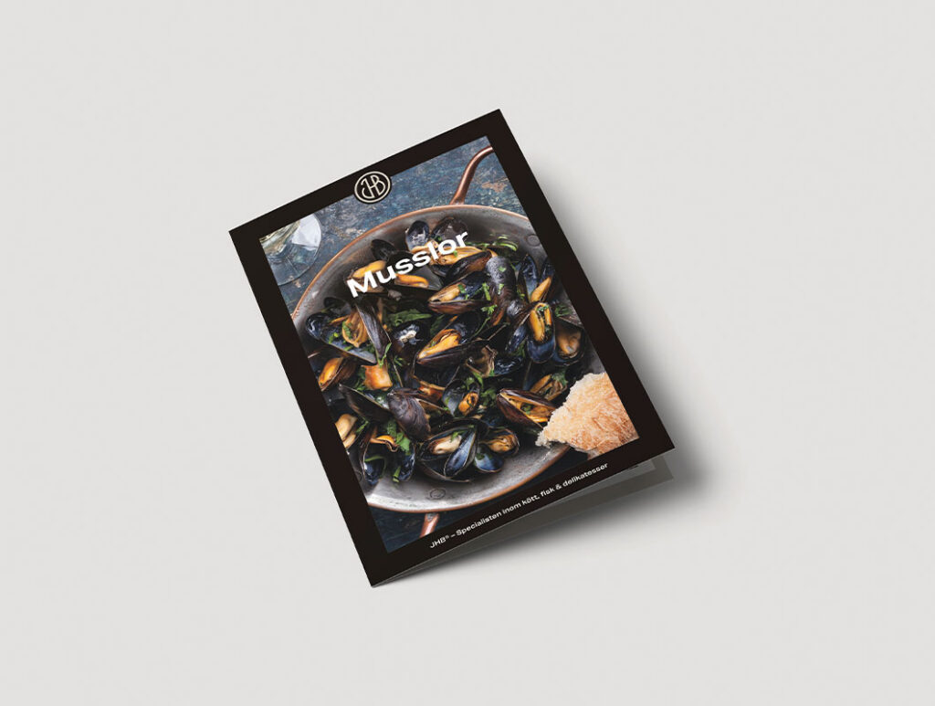 Säljbroschyr musslor