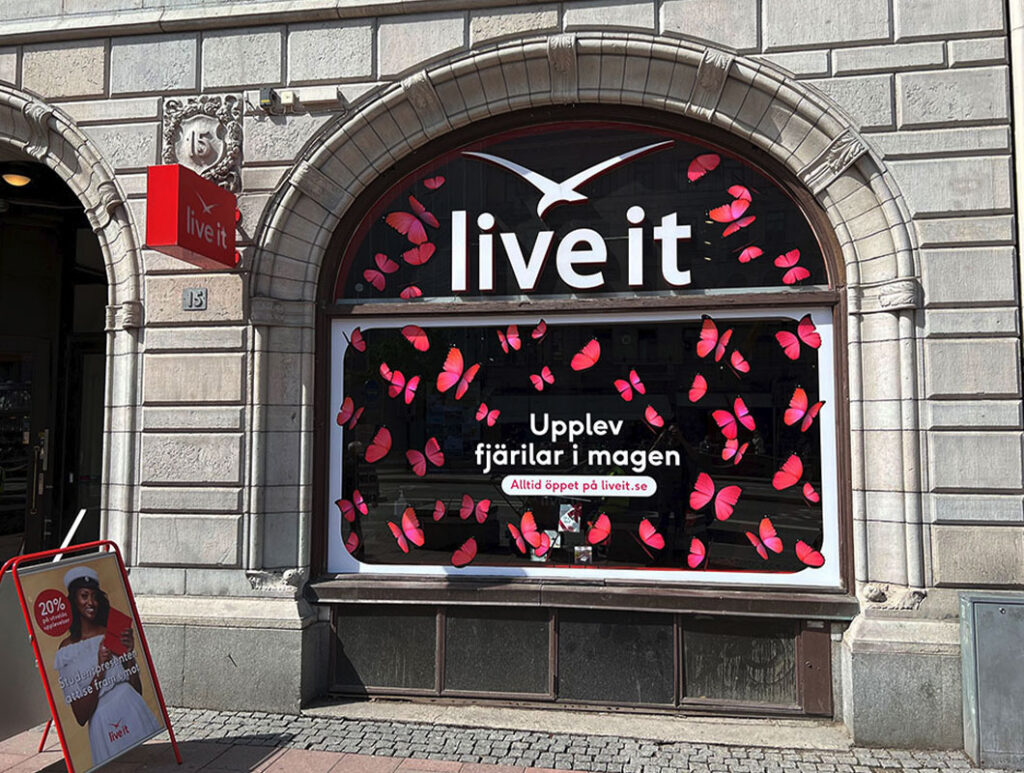 Skyltfönster foliering